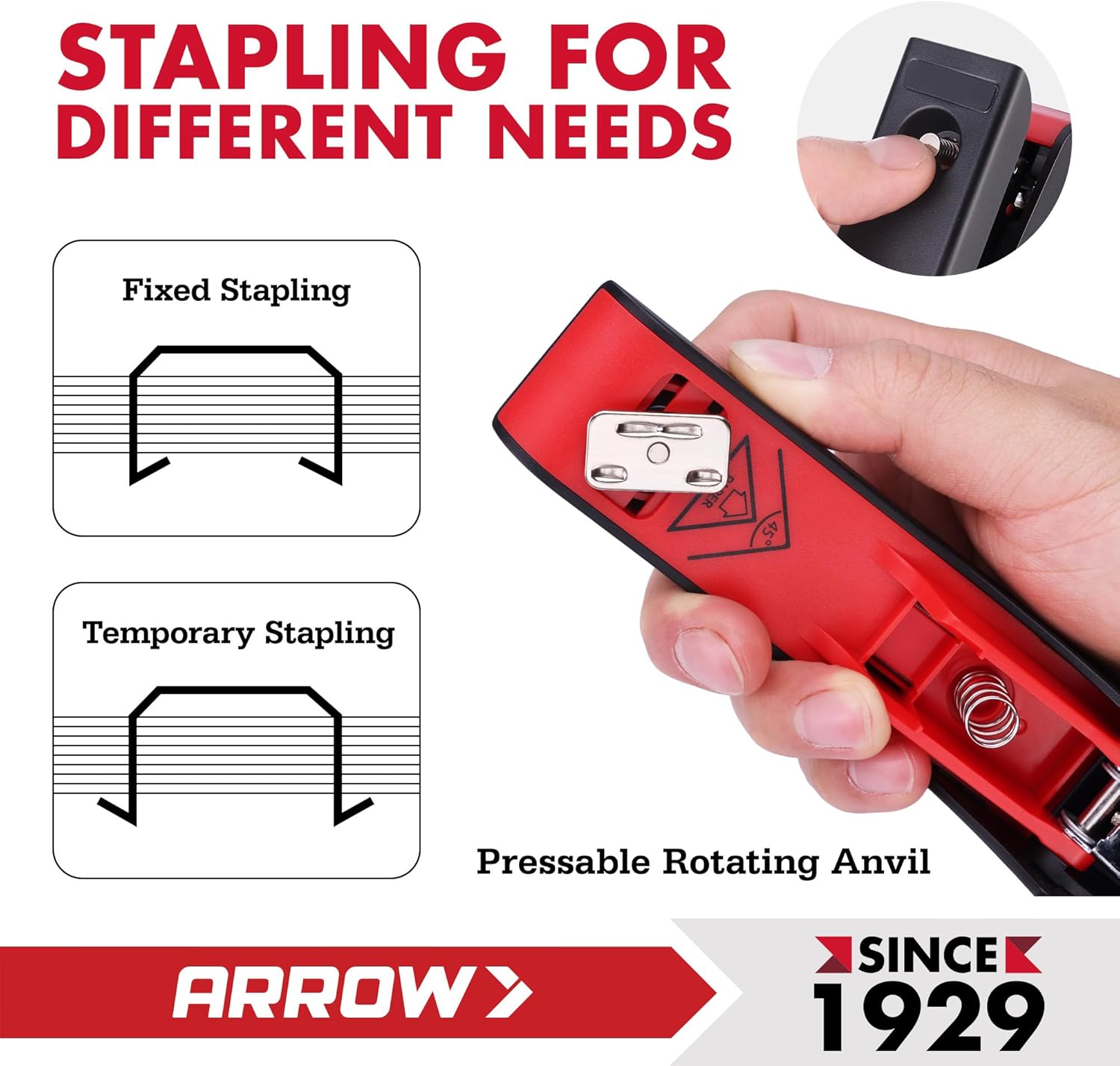 Arrow Office Stapler Set, 25 S - مراجعة Stapler Half Strip وسعره