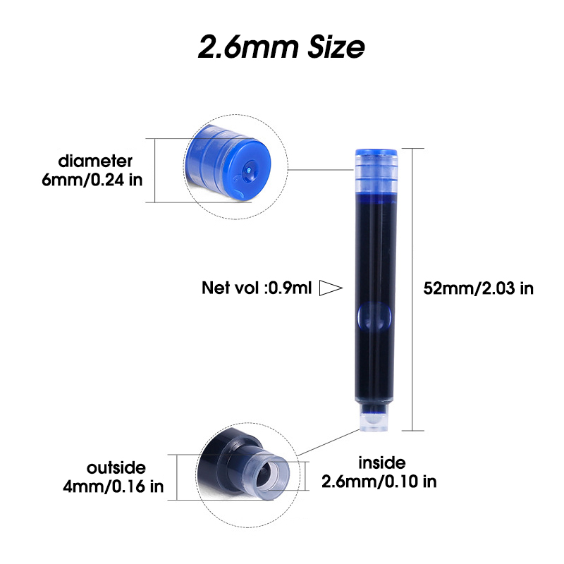 50pcs Fountain Pen Ink Cartrid - مراجعة Fountain Pen Bottled Ink وسعره