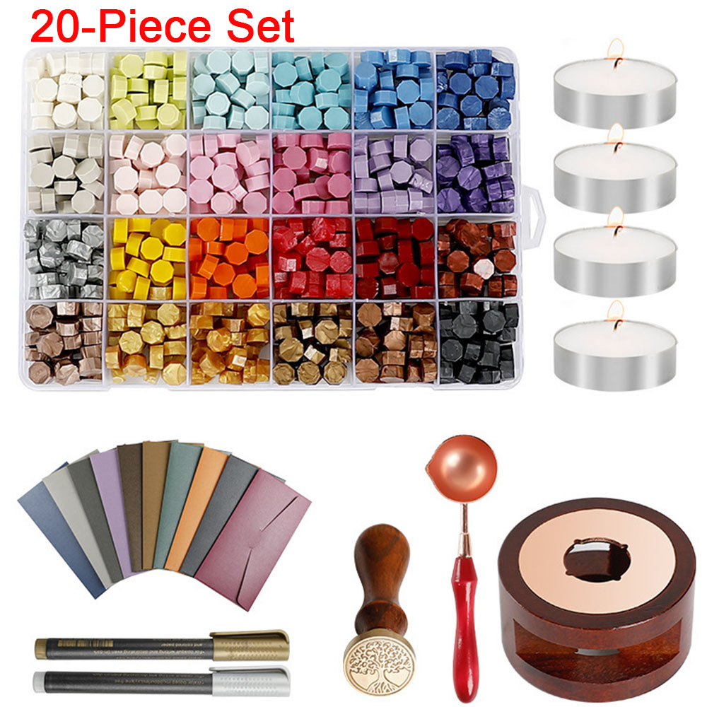 20pcs/set Wax Seal Stamp Set w - مراجعة Wax Seal Stamp Set وسعره