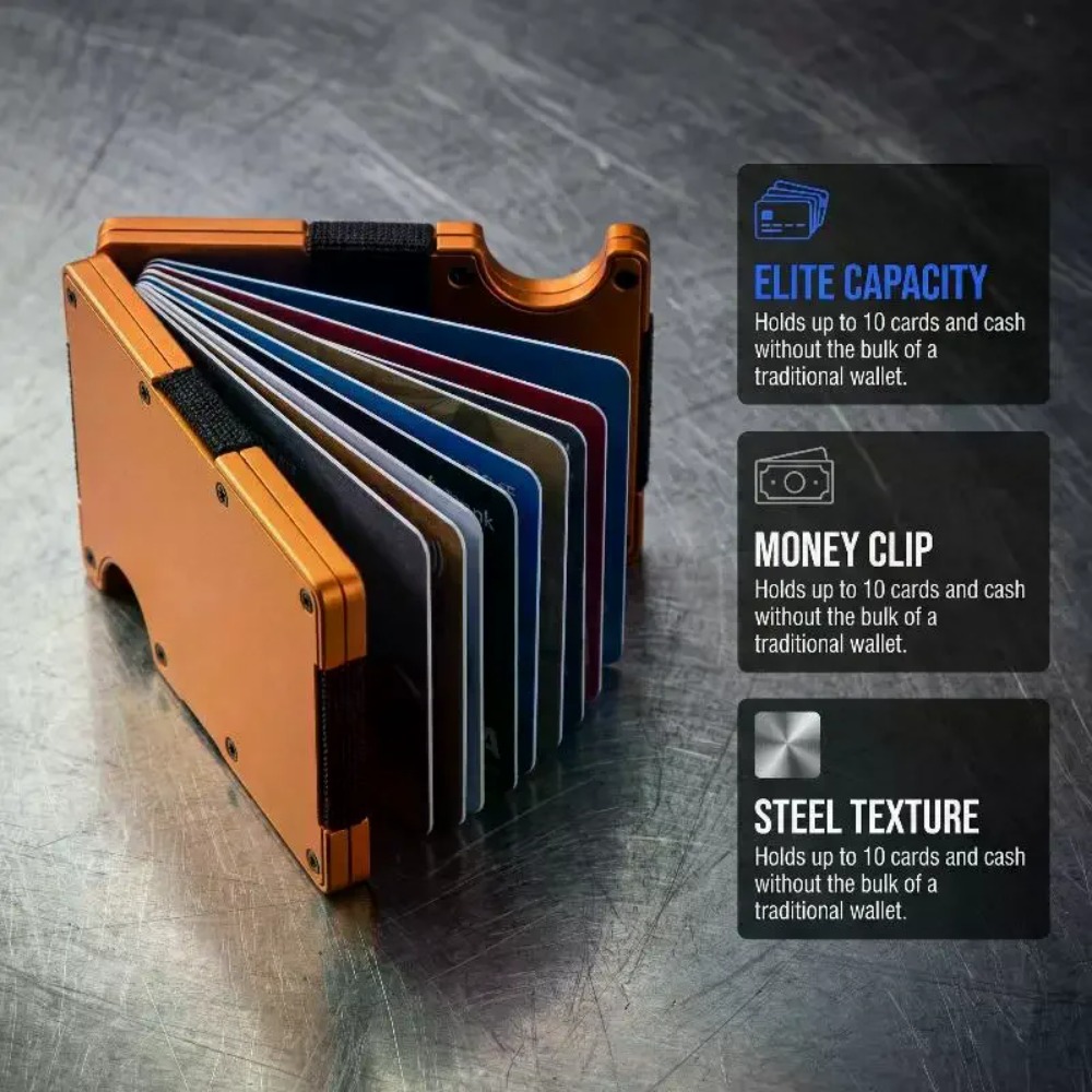 Aluminum Alloy Rfid Blocking C - مراجعة Index Card Holder وسعره