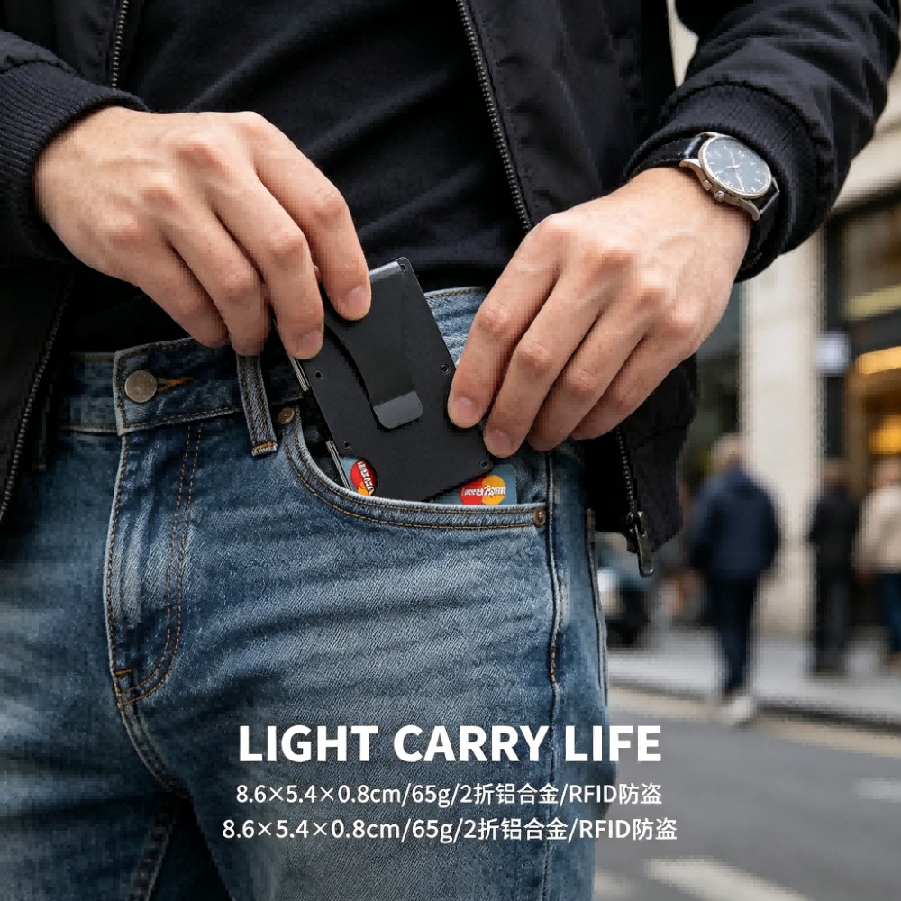 Aluminum Alloy Rfid Blocking C - مراجعة Index Card Holder وسعره