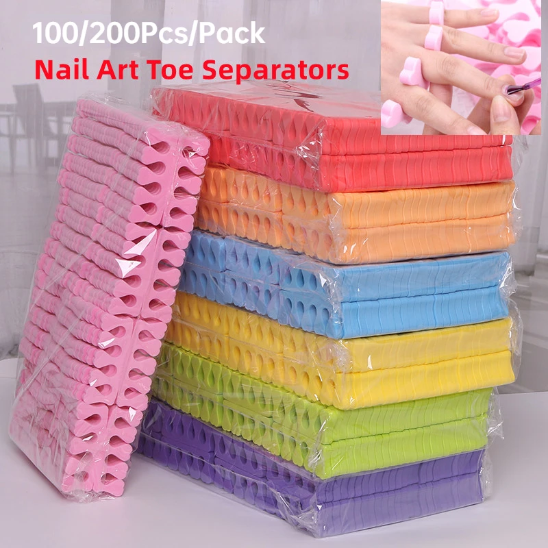 100,200pcs/Pack Nail Art Toe S - مراجعة Gel Refill Pack وسعره