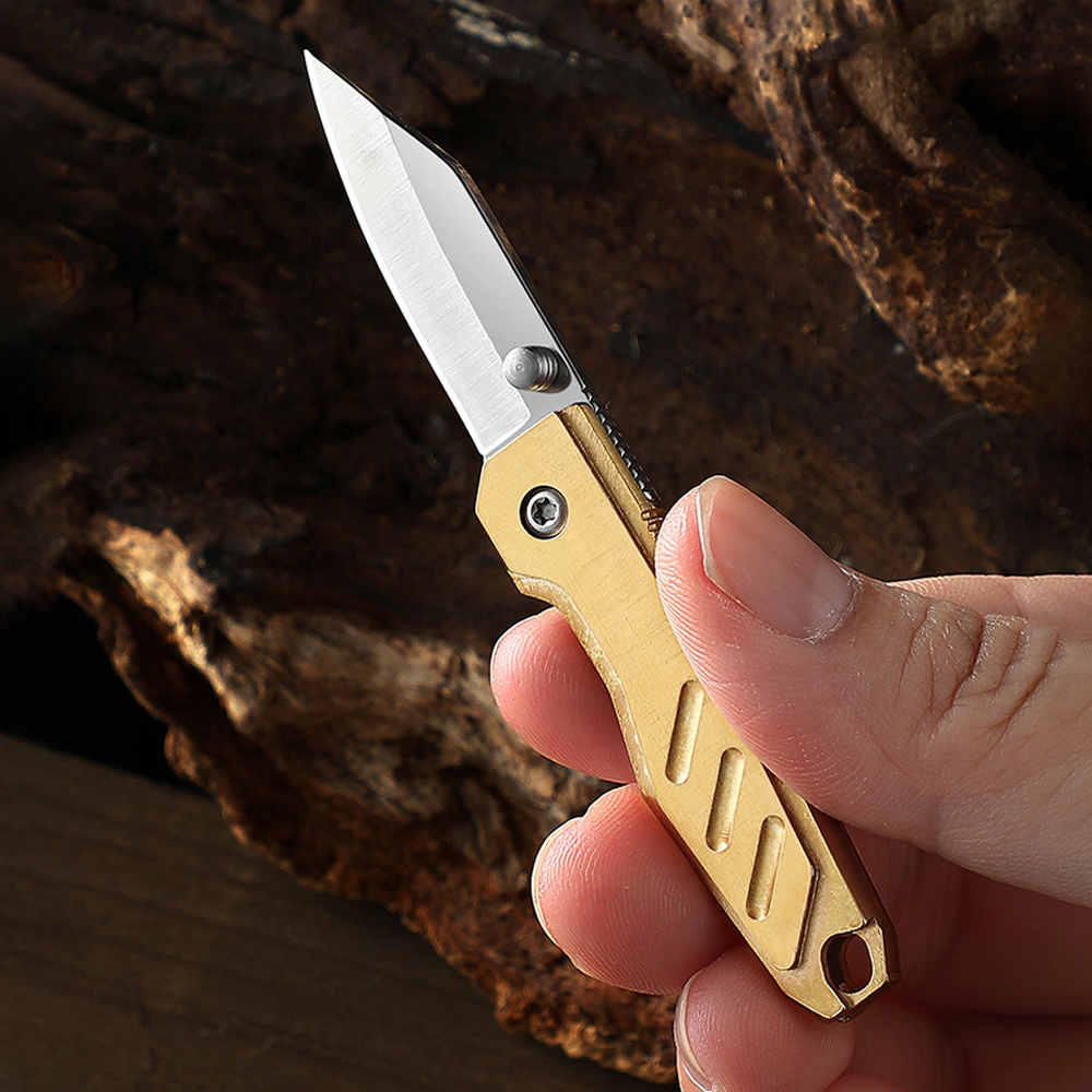 Brass Mini Folding Utility Kni - مراجعة Letter Opener Brass وسعره