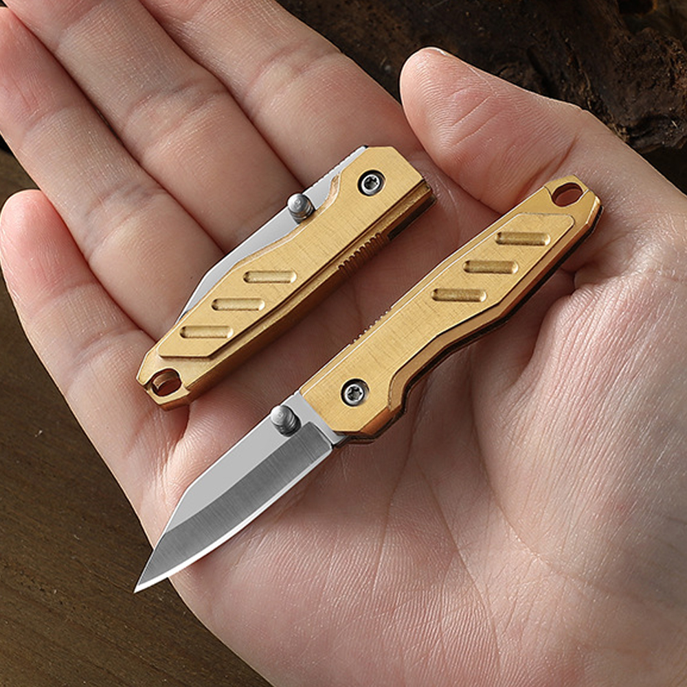 Brass Mini Folding Utility Kni - مراجعة Letter Opener Brass وسعره