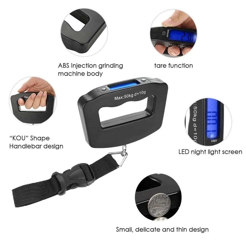 Portable LCD Digital Hanging S - مراجعة Tape Dispenser Weighted وسعره