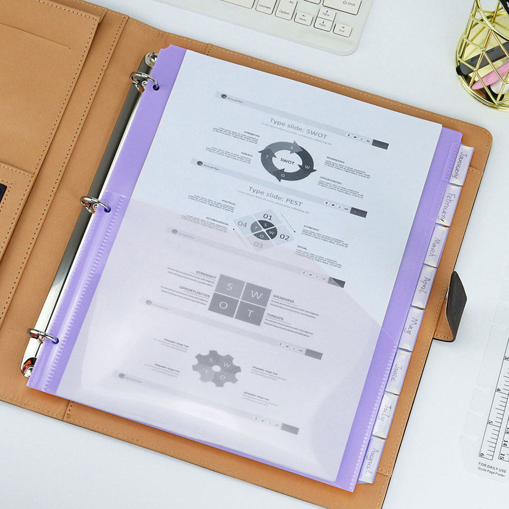 2Sets A4 Binder Dividers Plast - مراجعة Tab Divider A4 وسعره