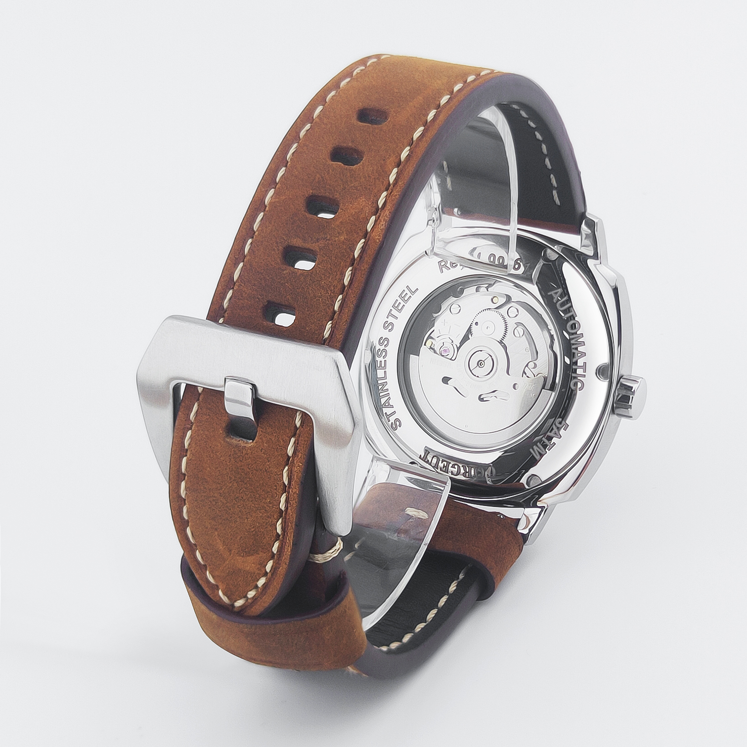 CUSTOM 42MM Stainless Steel Sa - مراجعة Paper Weight Crystal وسعره