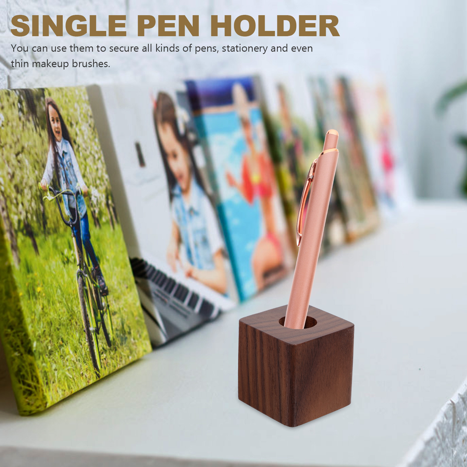 Walnut Pen Stand Single Holder - مراجعة Pen Rest Single وسعره