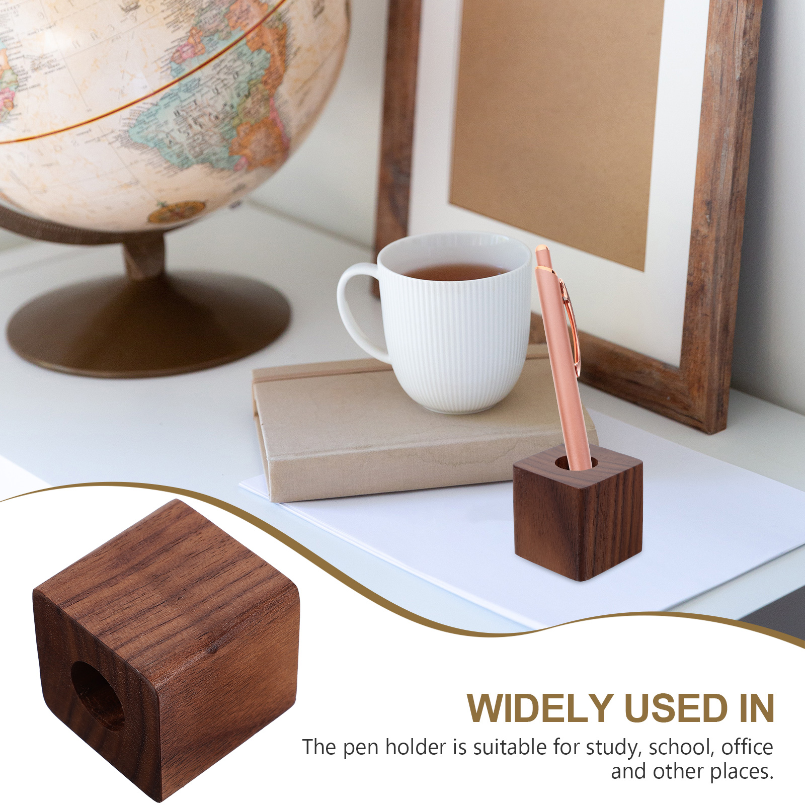 Walnut Pen Stand Single Holder - مراجعة Pen Rest Single وسعره