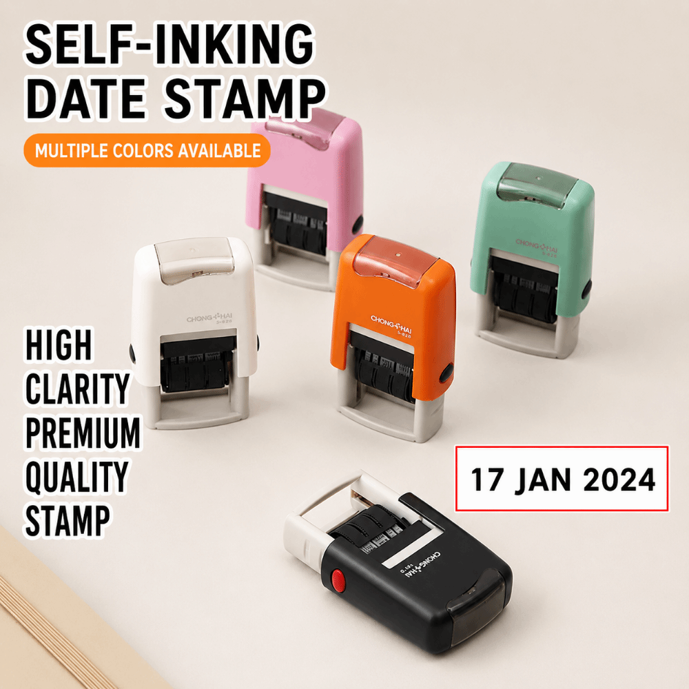 Automatic Ink Return Day-month - مراجعة Rubber Date Stamp وسعره