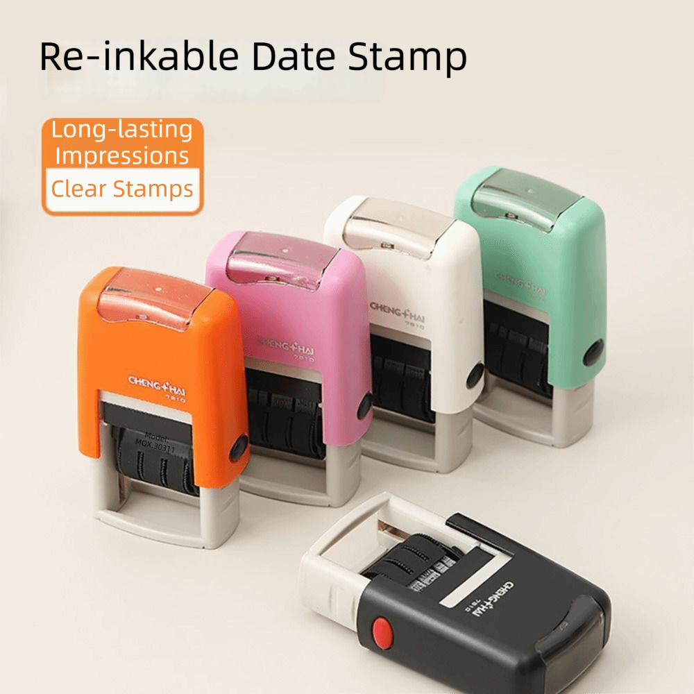 Automatic Ink Return Day-month - مراجعة Rubber Date Stamp وسعره