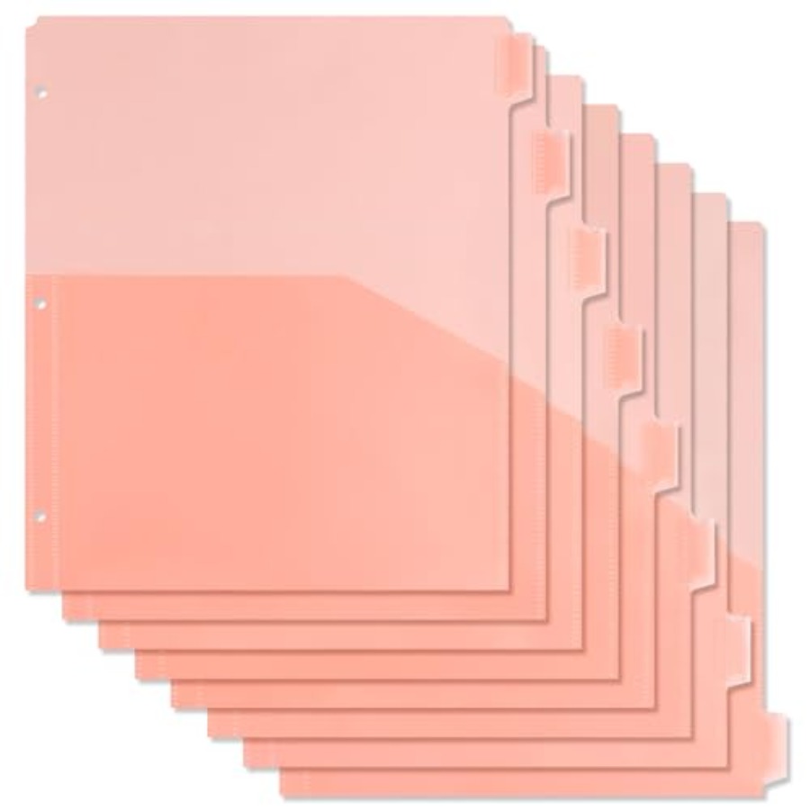 Binder Dividers with Pockets 8 - مراجعة Tab Divider A4 وسعره