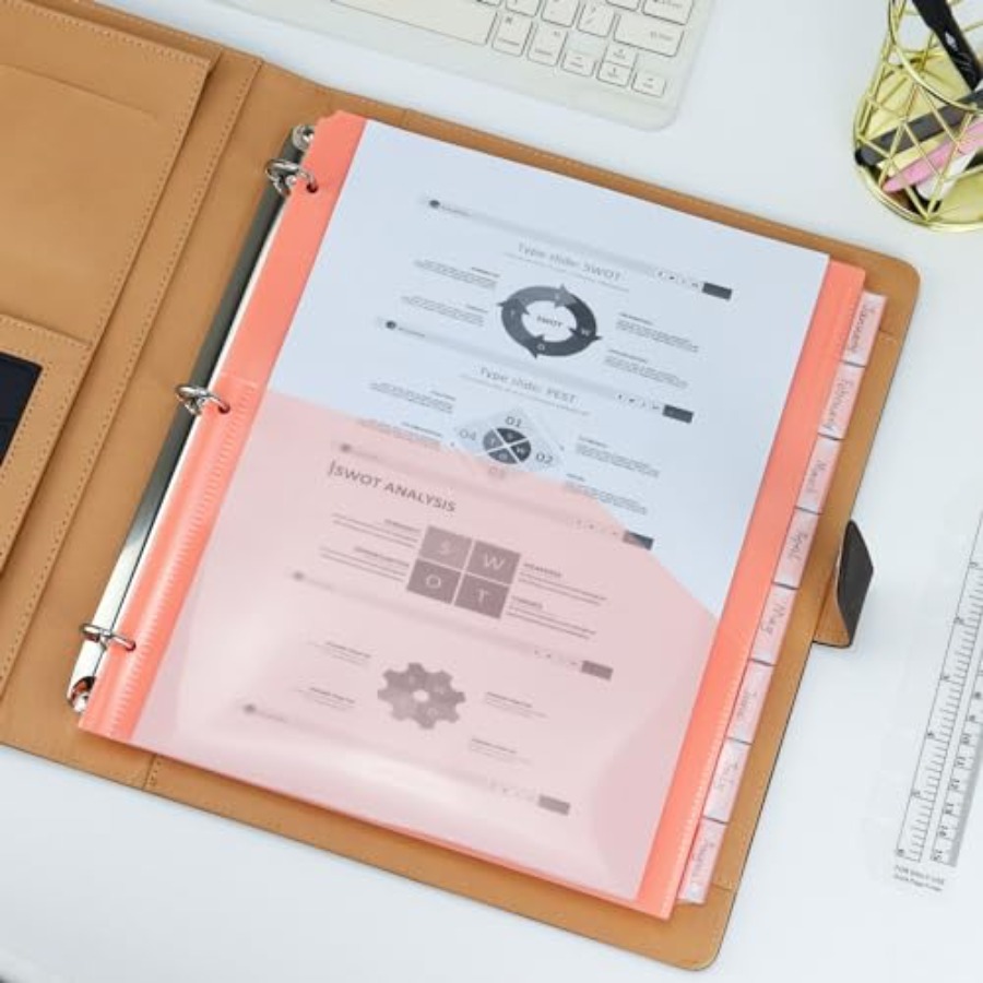 Binder Dividers with Pockets 8 - مراجعة Tab Divider A4 وسعره