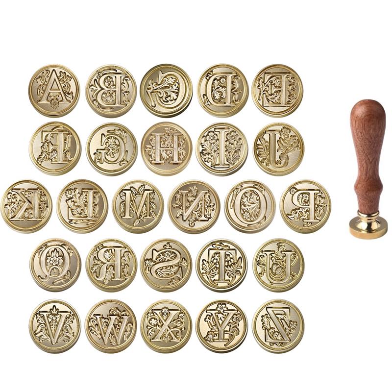 A-Z Vintage Sealed Wax Stamp H - مراجعة Wax Seal Stamp Set وسعره