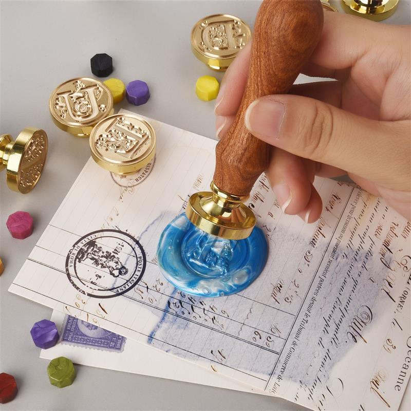 A-Z Vintage Sealed Wax Stamp H - مراجعة Wax Seal Stamp Set وسعره