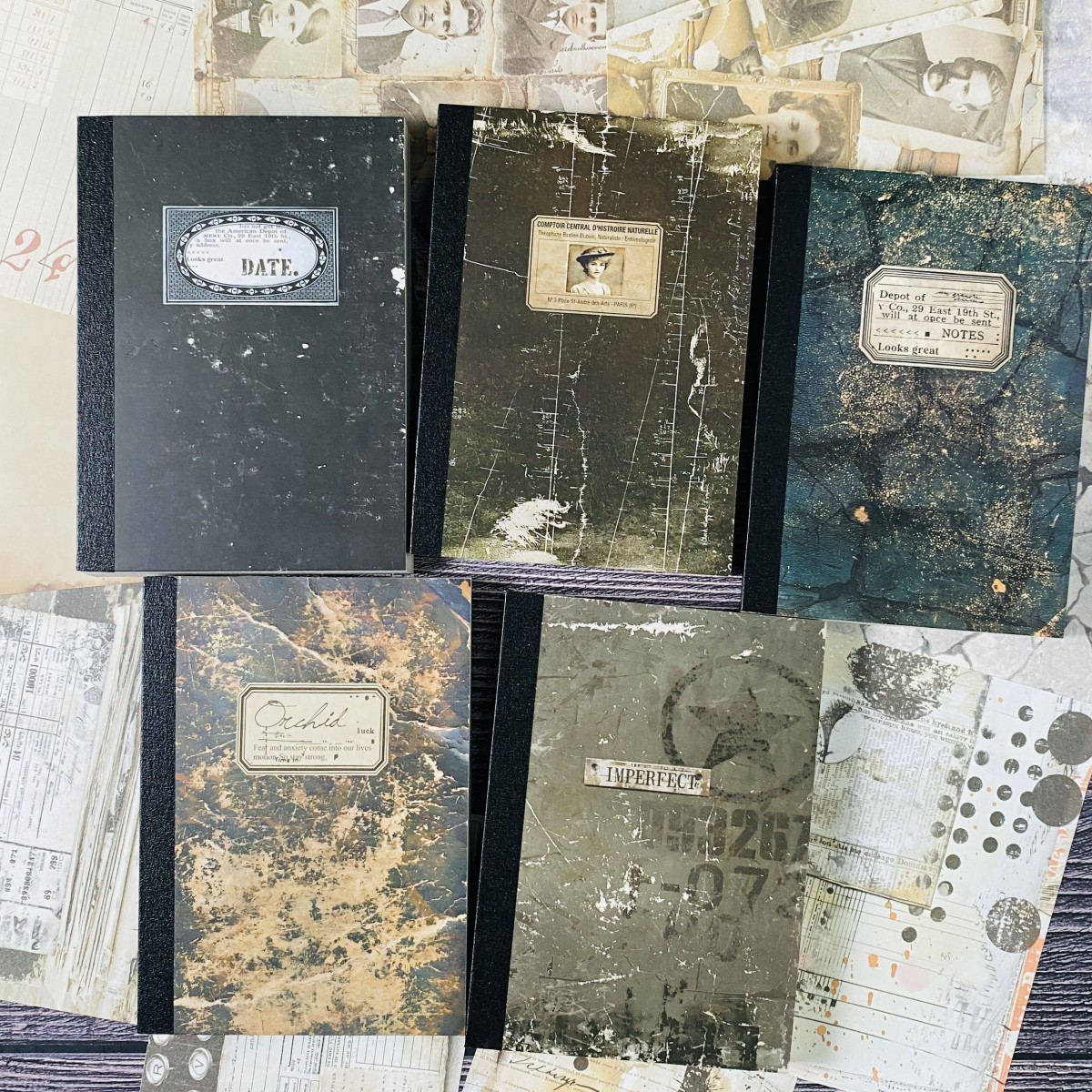 100sheets Vintage Scrapbook Pa - مراجعة Ink Blotter Paper وسعره