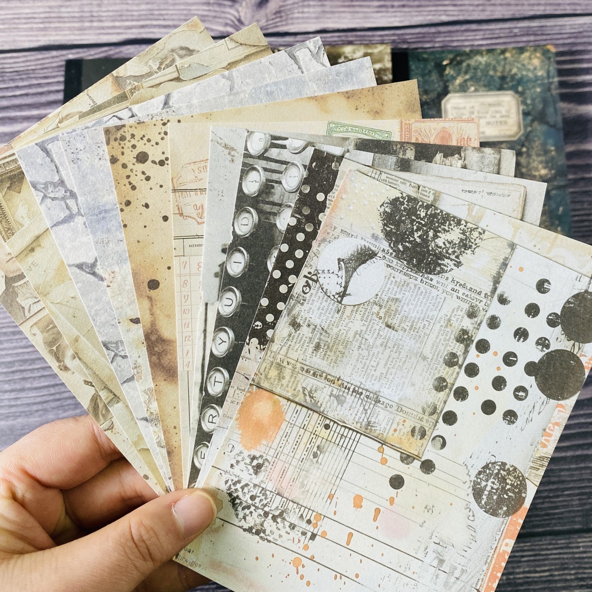 100sheets Vintage Scrapbook Pa - مراجعة Ink Blotter Paper وسعره