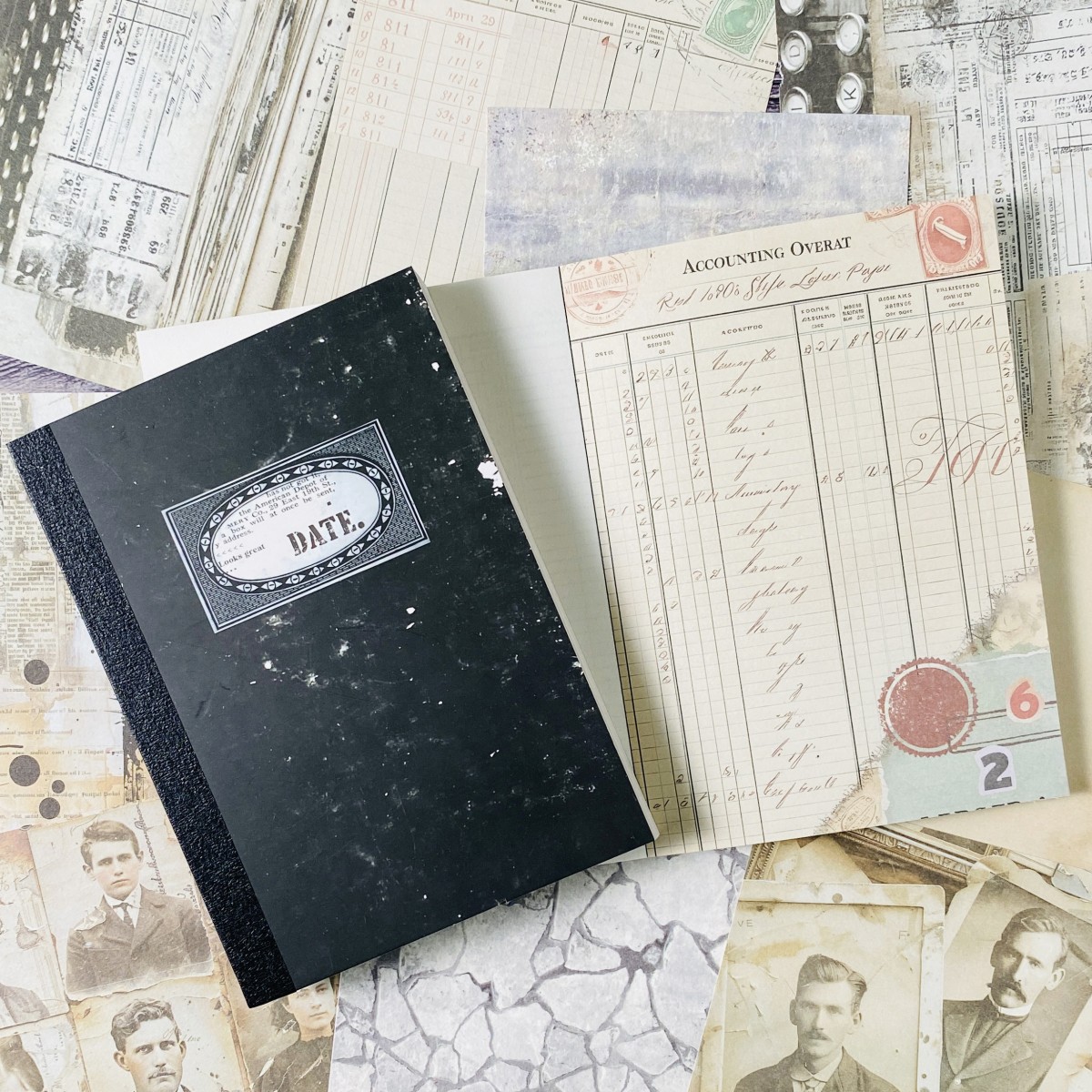 100sheets Vintage Scrapbook Pa - مراجعة Ink Blotter Paper وسعره
