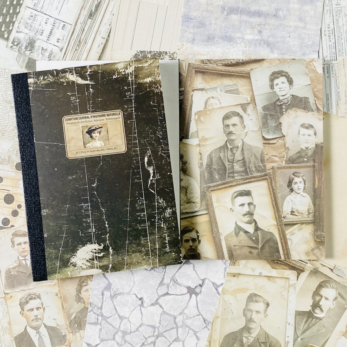 100sheets Vintage Scrapbook Pa - مراجعة Ink Blotter Paper وسعره