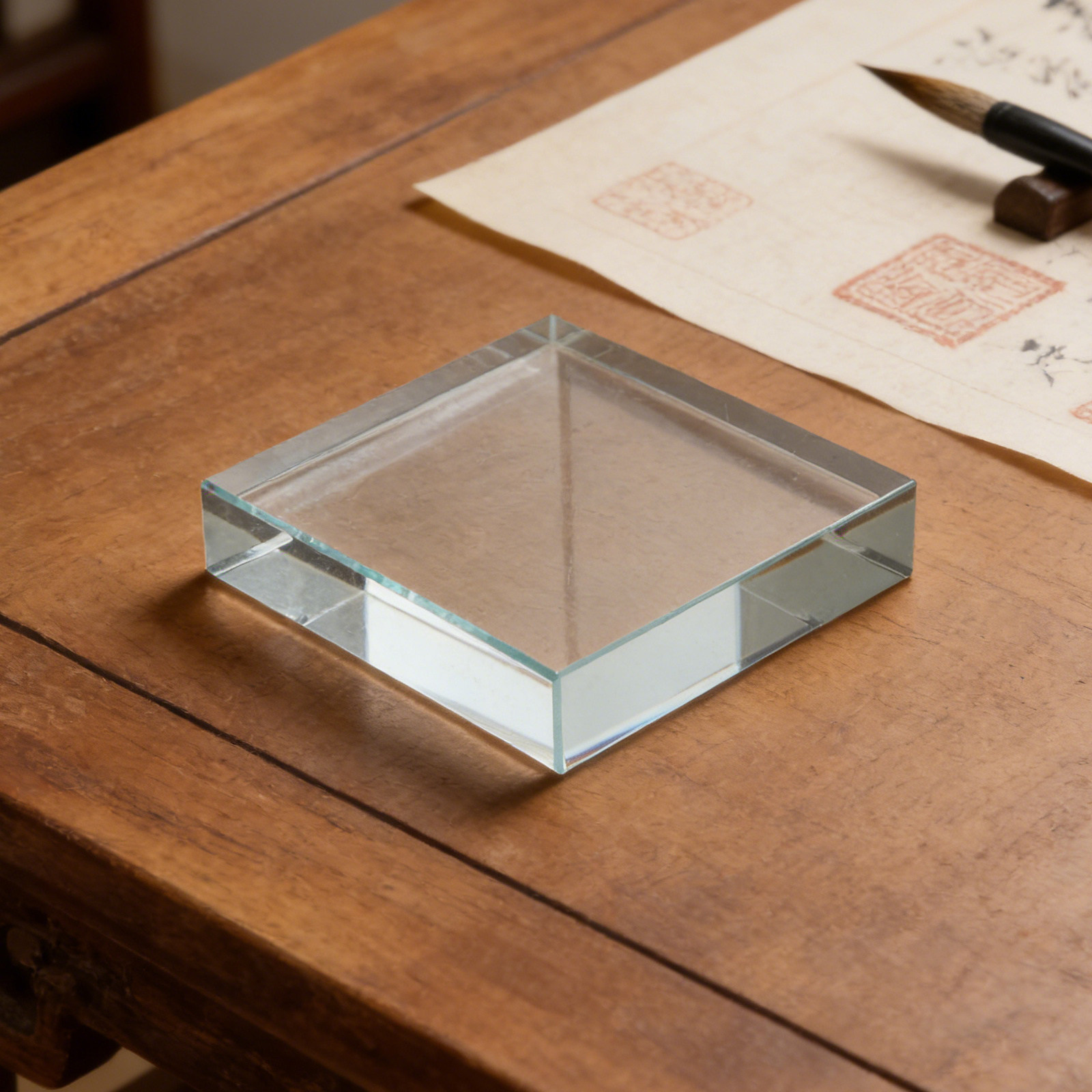 Glass Paperweight Rectangular  - مراجعة Book Weight Glass وسعره