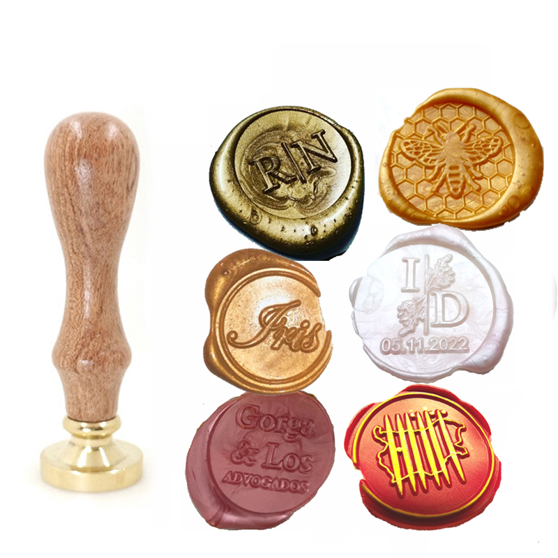 Custom brass wax seal Stamp wi - مراجعة Wax Seal Stamp Set وسعره