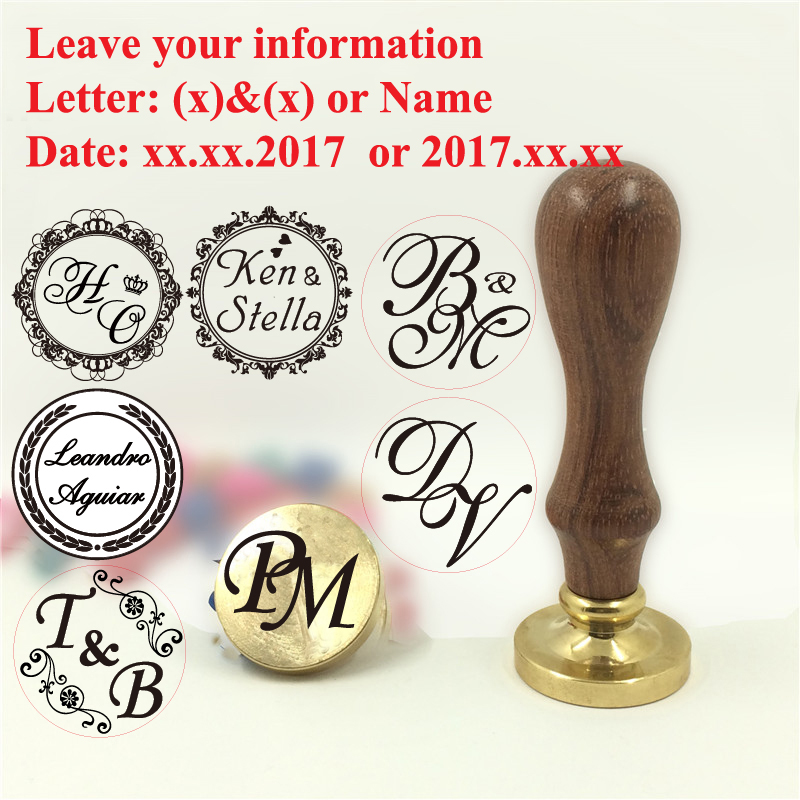 Custom brass wax seal Stamp wi - مراجعة Wax Seal Stamp Set وسعره