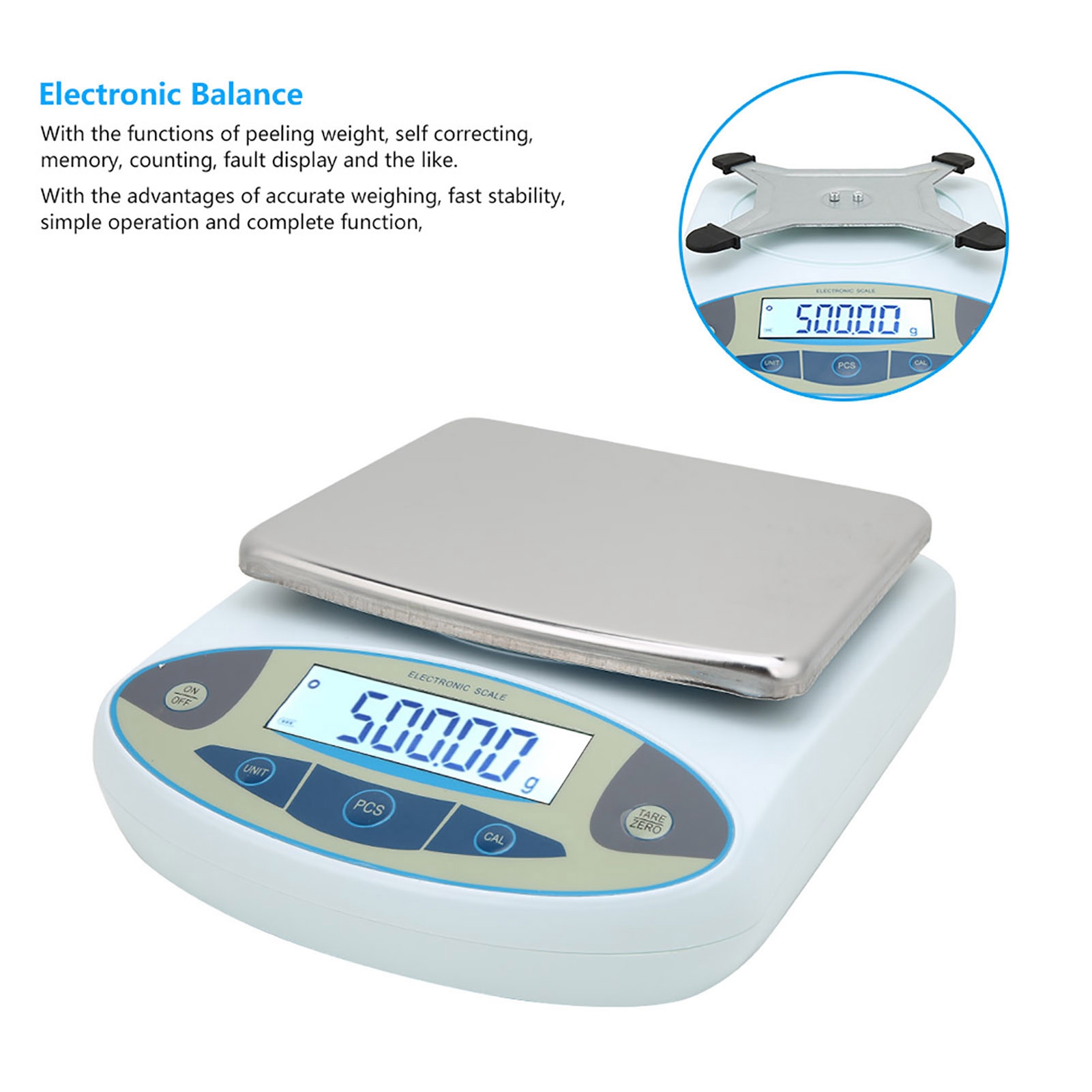 5000g 0.01g Digital Precision  - مراجعة Tape Dispenser Weighted وسعره