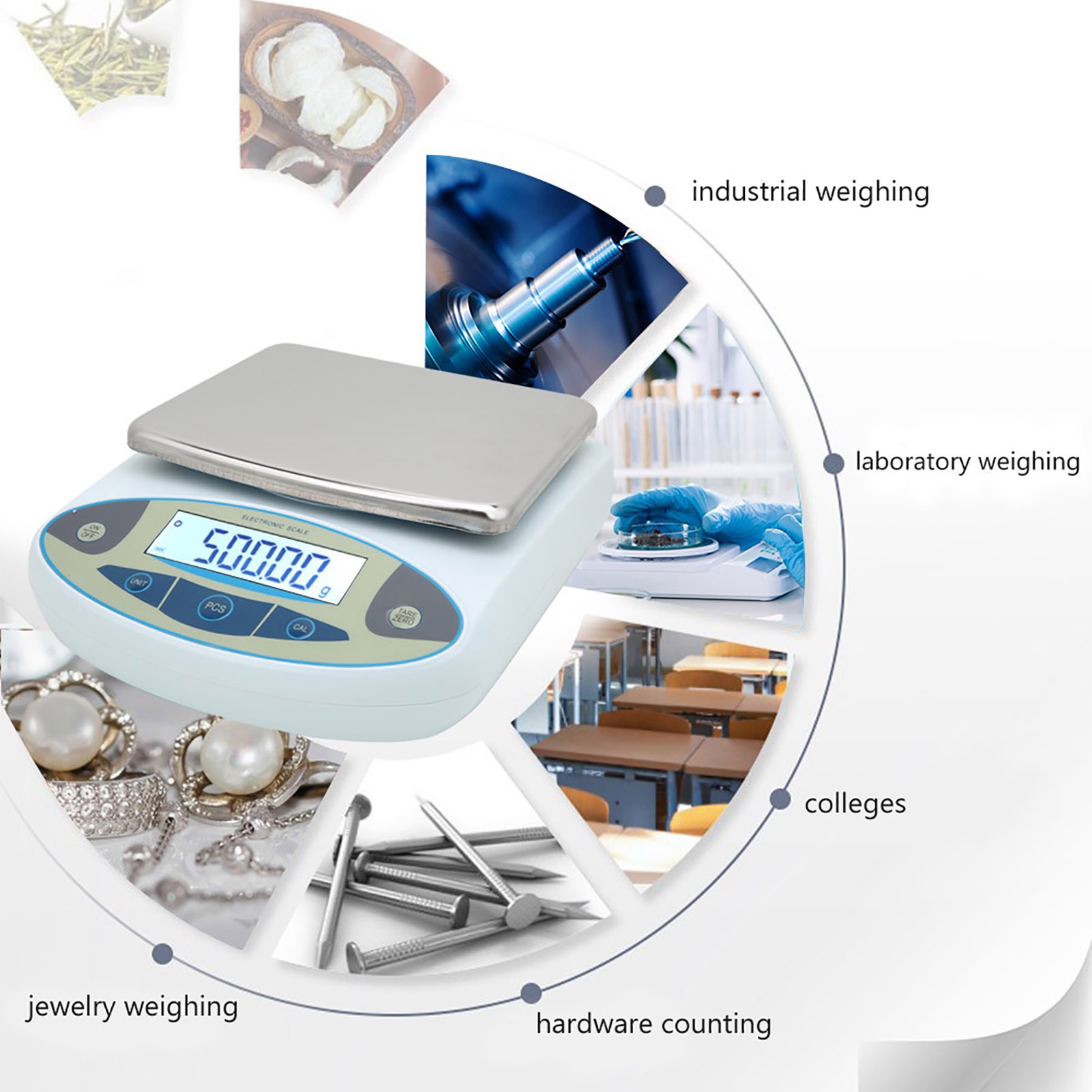 5000g 0.01g Digital Precision  - مراجعة Tape Dispenser Weighted وسعره