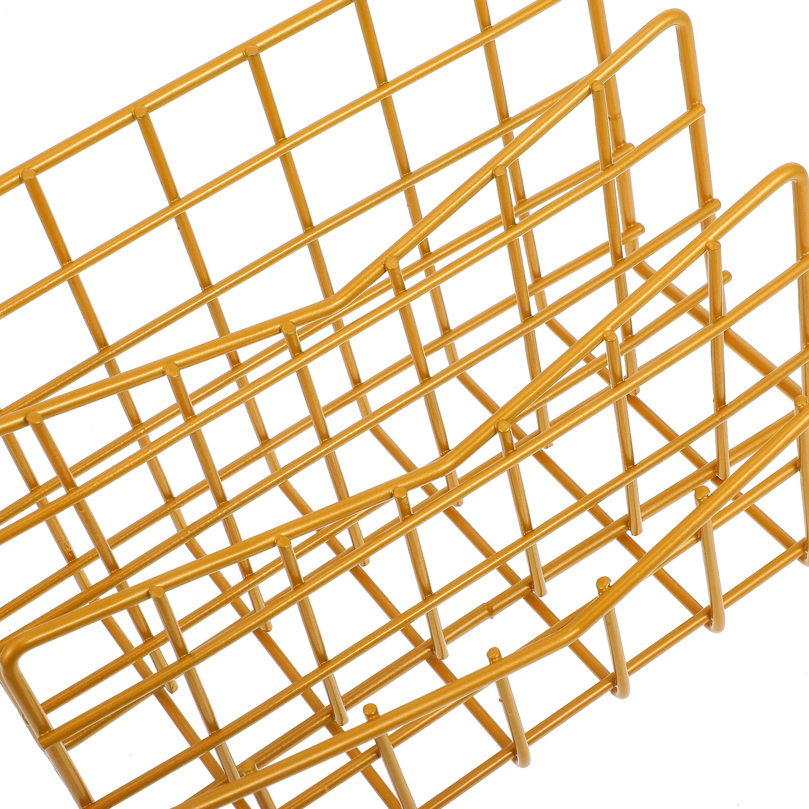 1Pcs Electroplated Metal Stora - مراجعة Magazine Holder Rack وسعره