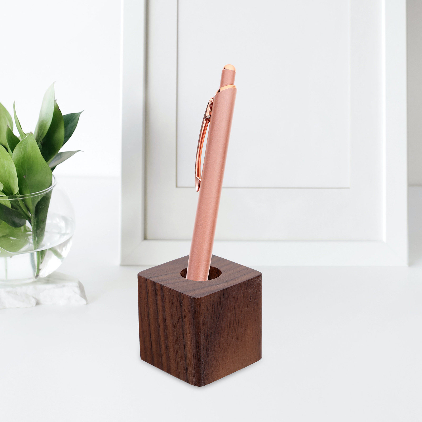 Single Wood Pen Holder Walnut  - مراجعة Pen Rest Single وسعره