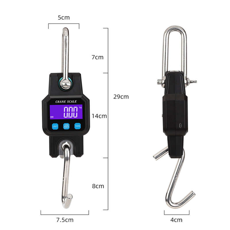 300kg/50g Bluetooth Crane Scal - مراجعة Tape Dispenser Weighted وسعره