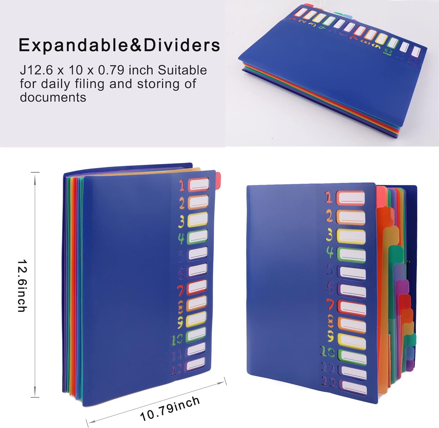 A4 Size Rainbow Tab Expanding  - مراجعة Tab Divider A4 وسعره