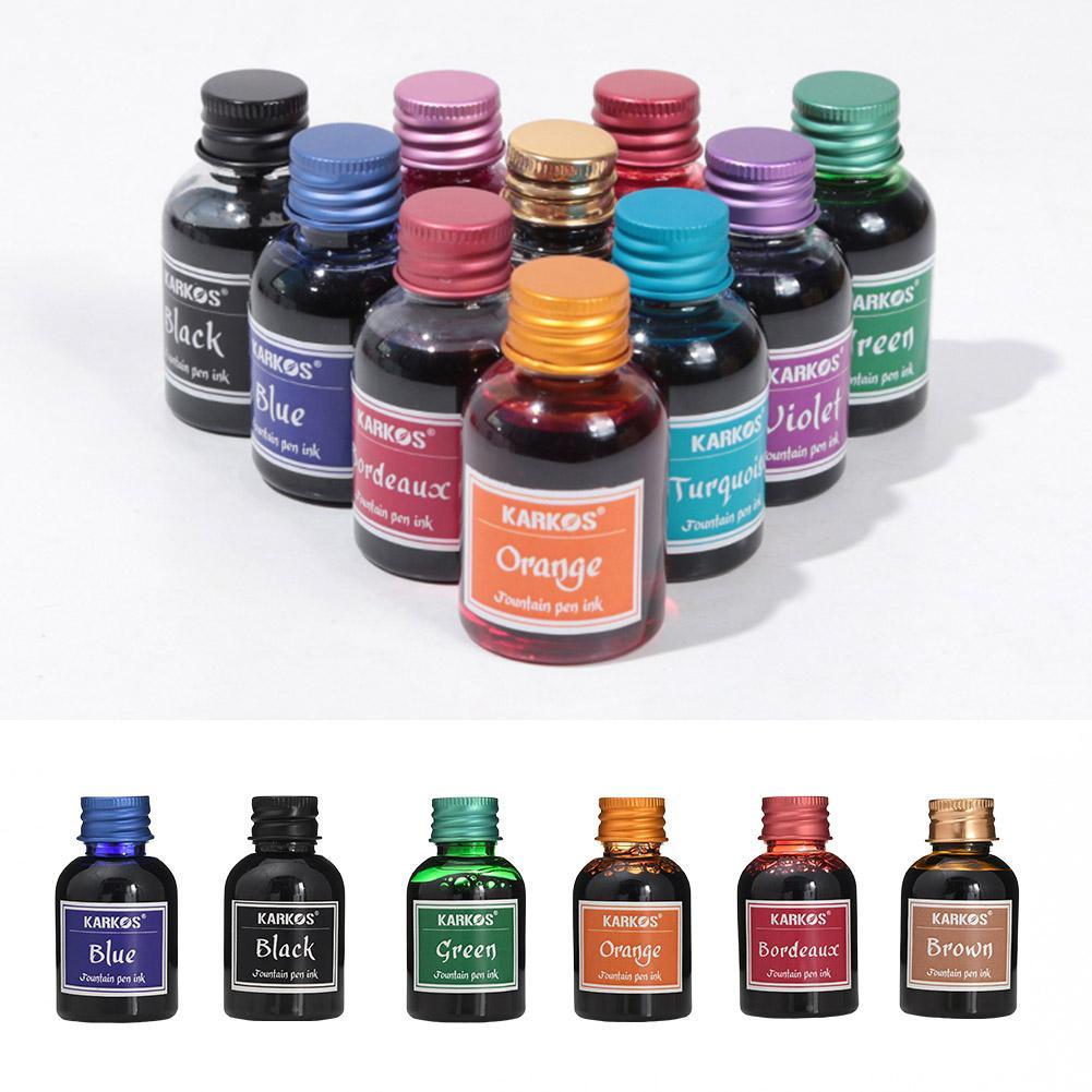 Pure Black Colorful Fountain P - مراجعة Fountain Pen Bottled Ink وسعره