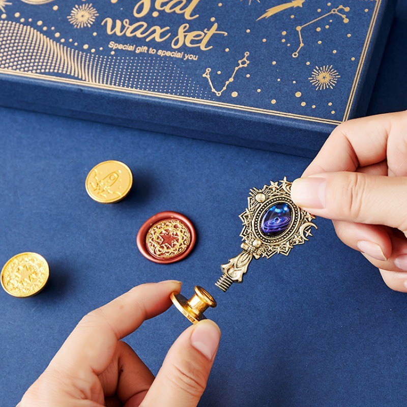 Starry Fire Lacquer Stamp Set  - مراجعة Wax Seal Stamp Set وسعره