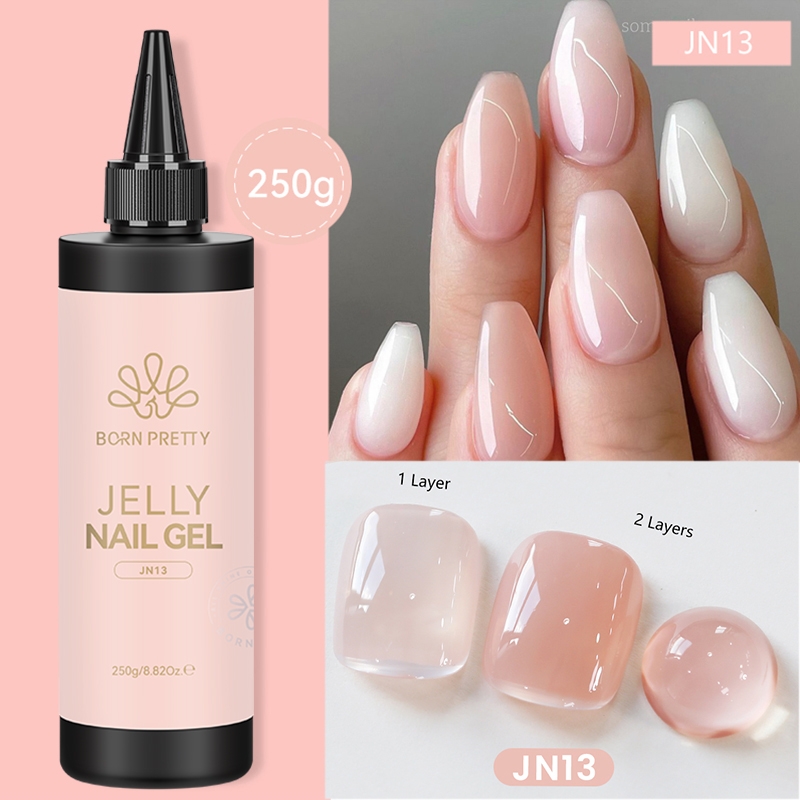 BORN PRETTY 250g Jelly Milky W - مراجعة Gel Refill Pack وسعره