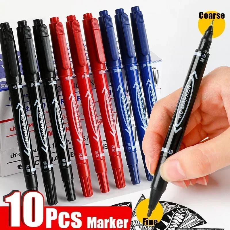 5/10 Pcs Twin Tip Permanent Ma - مراجعة Correction Pen Fine وسعره
