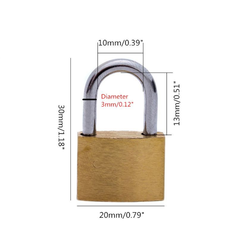 Brass Padlock with Keys, Small - مراجعة Letter Opener Brass وسعره
