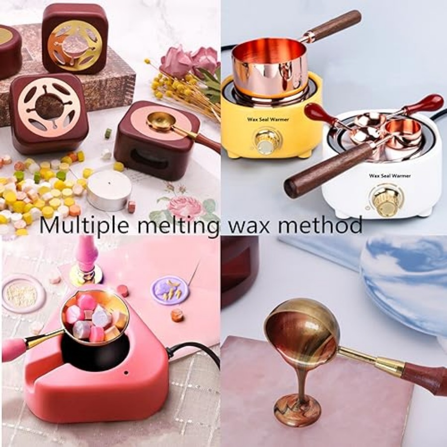 600Pcs Wax Seal Beads, Sealing - مراجعة Wax Seal Stamp Set وسعره