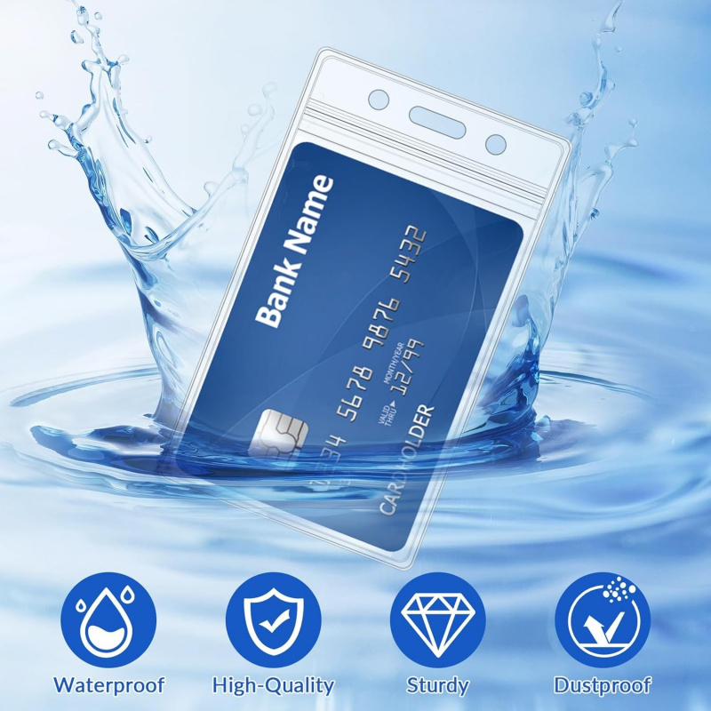 50 PCS Plastic Badge Holder, V - مراجعة Index Card Holder وسعره