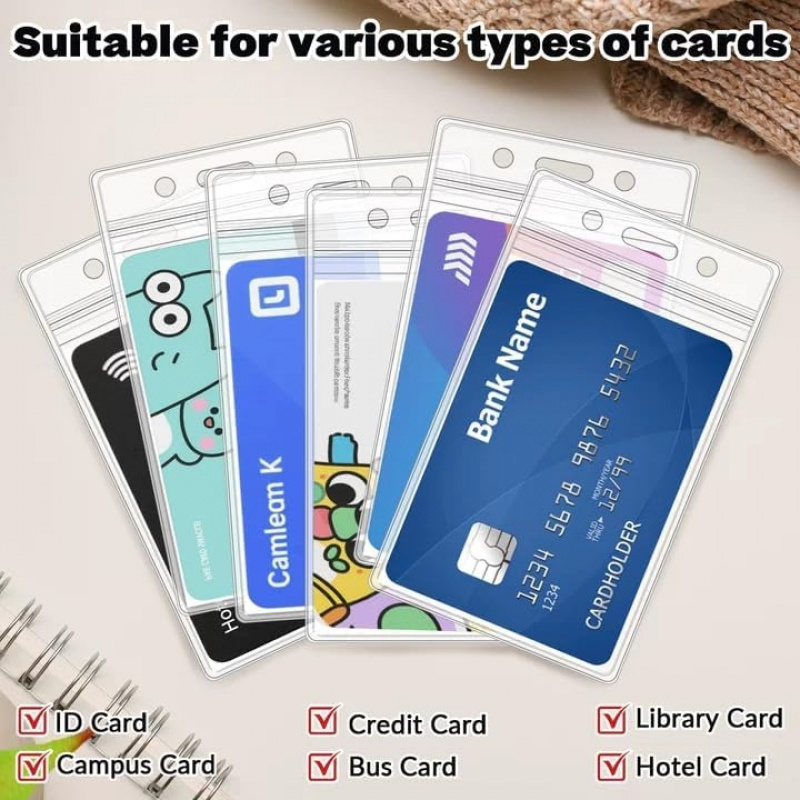 50 PCS Plastic Badge Holder, V - مراجعة Index Card Holder وسعره