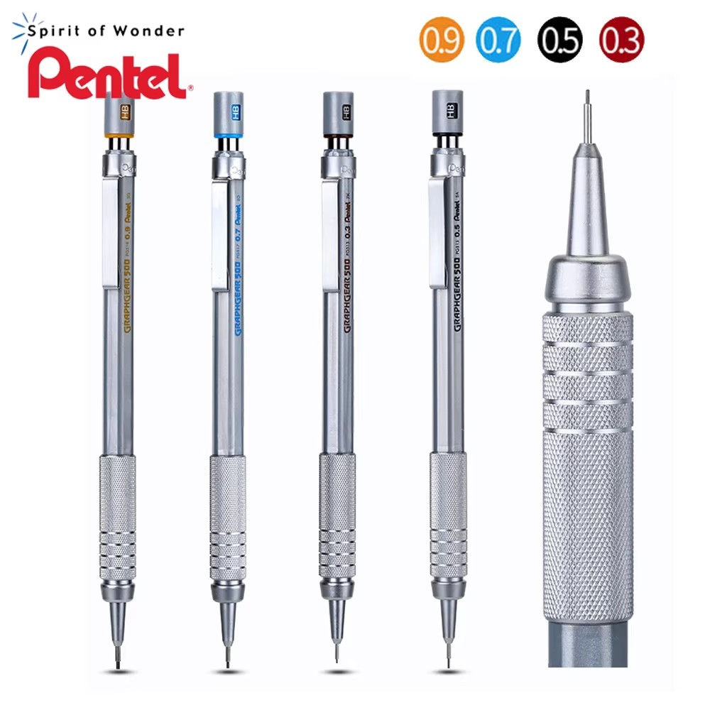 1pc Pentel Graphgear 500 Draft - مراجعة Mechanical Pencil 0.3 وسعره