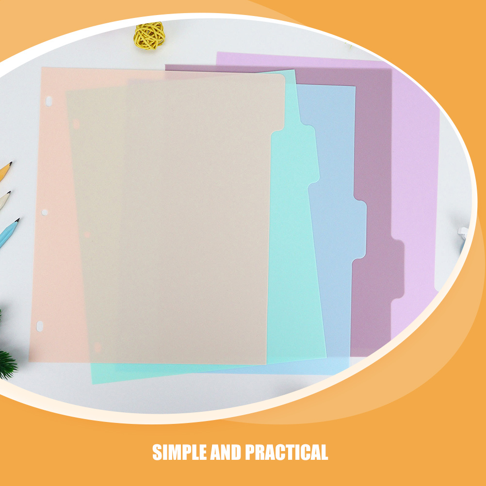 1Set Binder Dividers A4 Size F - مراجعة Tab Divider A4 وسعره