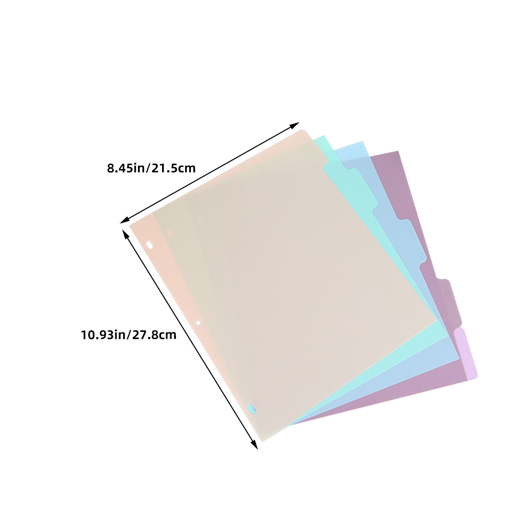 1Set Binder Dividers A4 Size F - مراجعة Tab Divider A4 وسعره